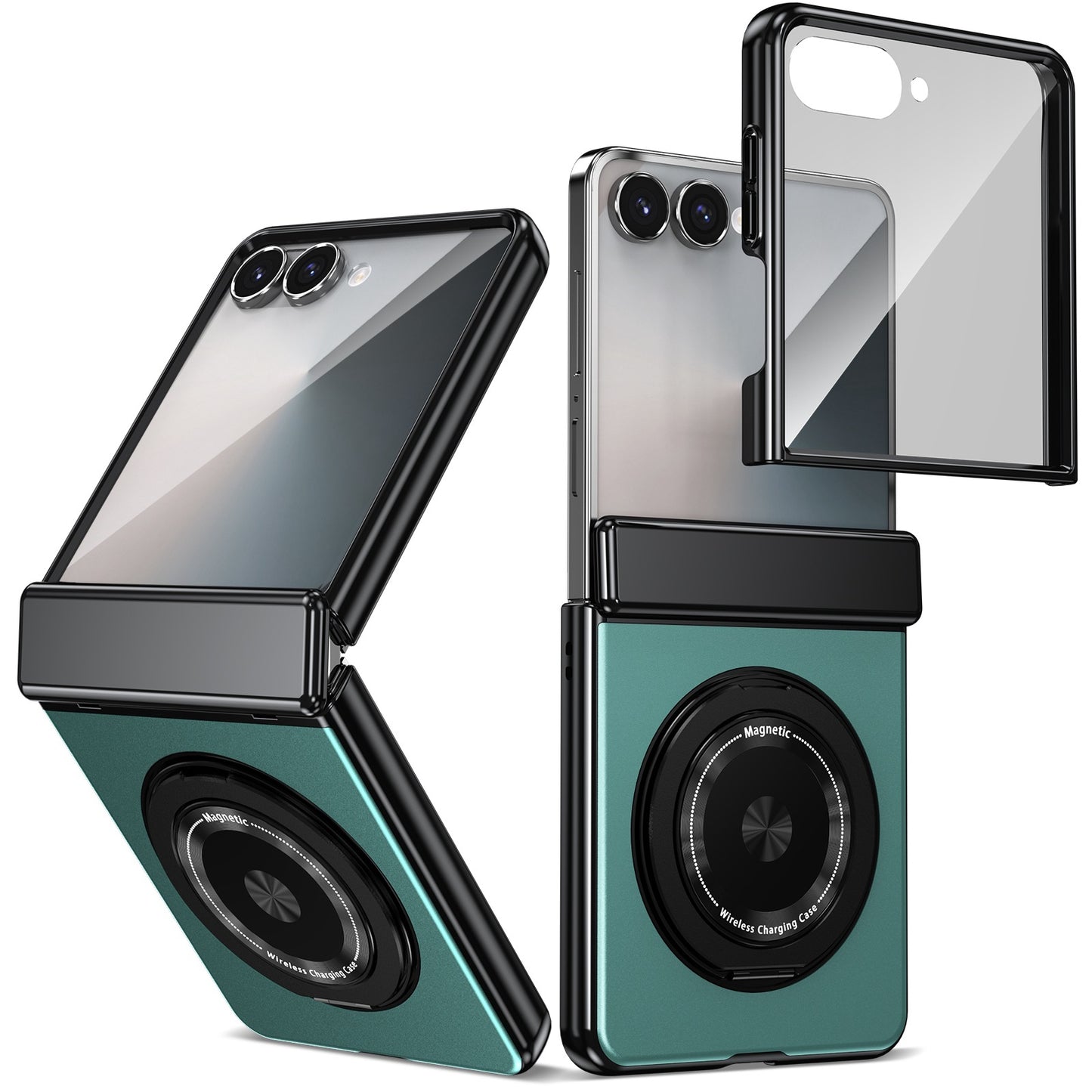 Magnetic Rotating Bracket 'Shell+Film' Anti Drop Protection Phone Case For Samsung Galaxy Z Fold7/6/5/4 & Flip7/6/5/4