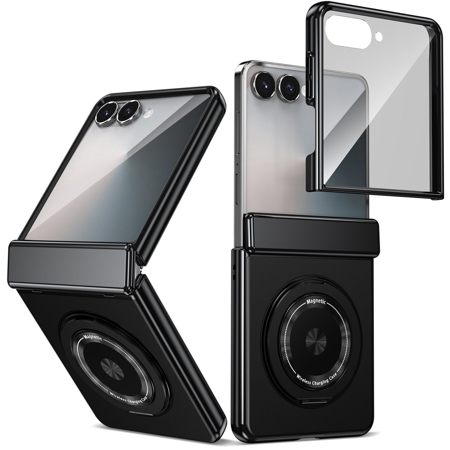 Magnetic Rotating Bracket 'Shell+Film' Anti Drop Protection Phone Case For Samsung Galaxy Z Fold7/6/5/4 & Flip7/6/5/4