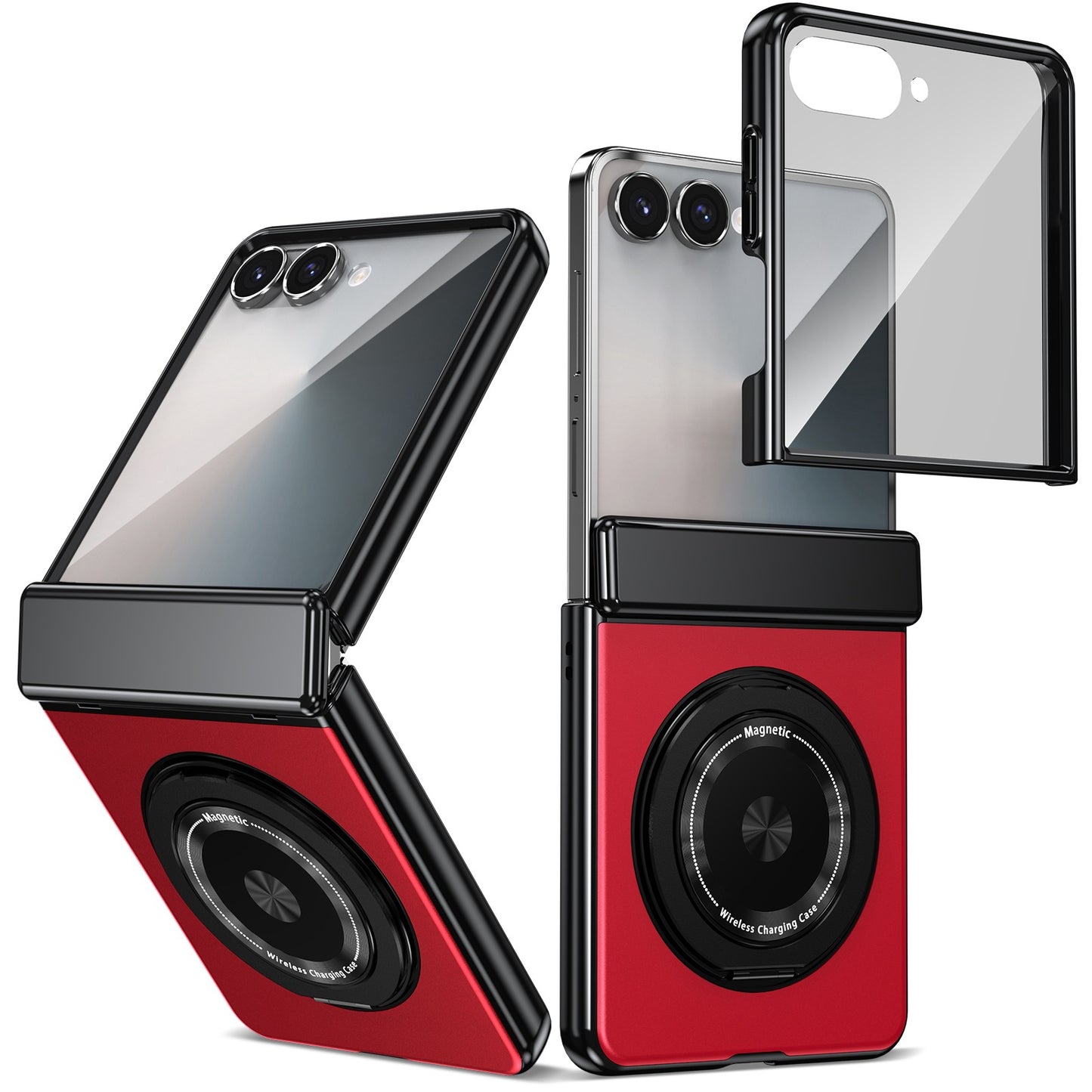 Magnetic Rotating Bracket 'Shell+Film' Anti Drop Protection Phone Case For Samsung Galaxy Z Fold7/6/5/4 & Flip7/6/5/4