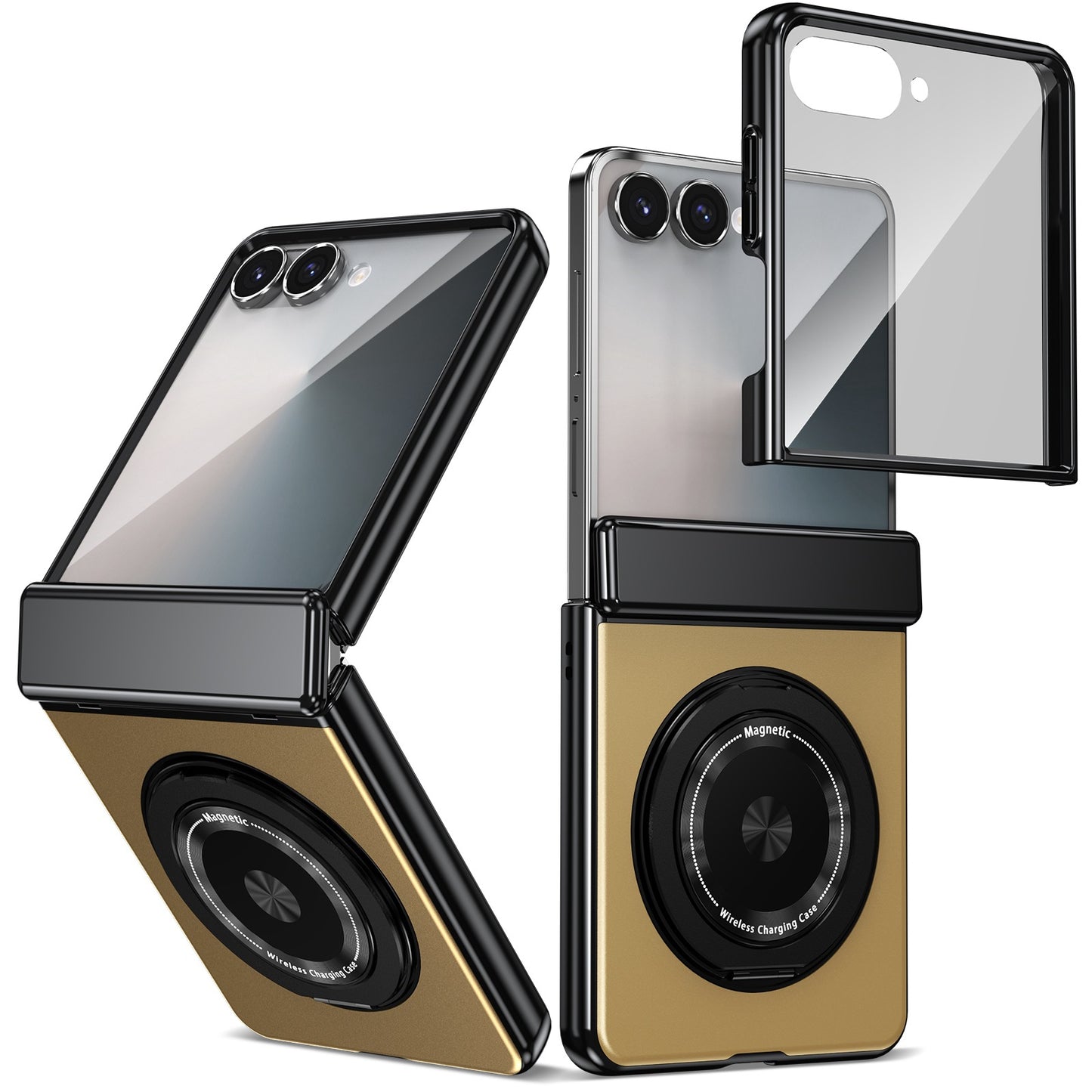 Magnetic Rotating Bracket 'Shell+Film' Anti Drop Protection Phone Case For Samsung Galaxy Z Fold7/6/5/4 & Flip7/6/5/4