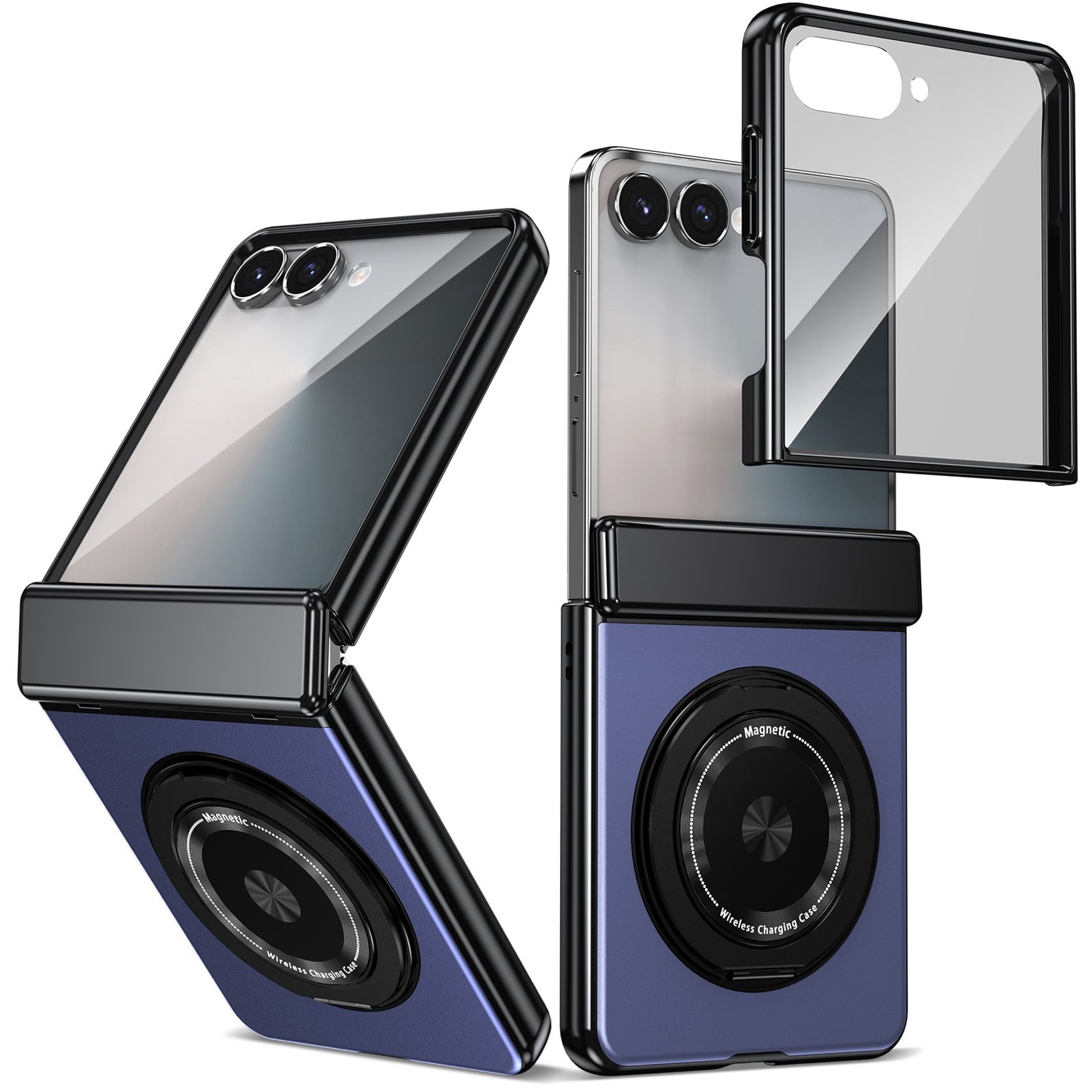 Magnetic Rotating Bracket 'Shell+Film' Anti Drop Protection Phone Case For Samsung Galaxy Z Fold7/6/5/4 & Flip7/6/5/4
