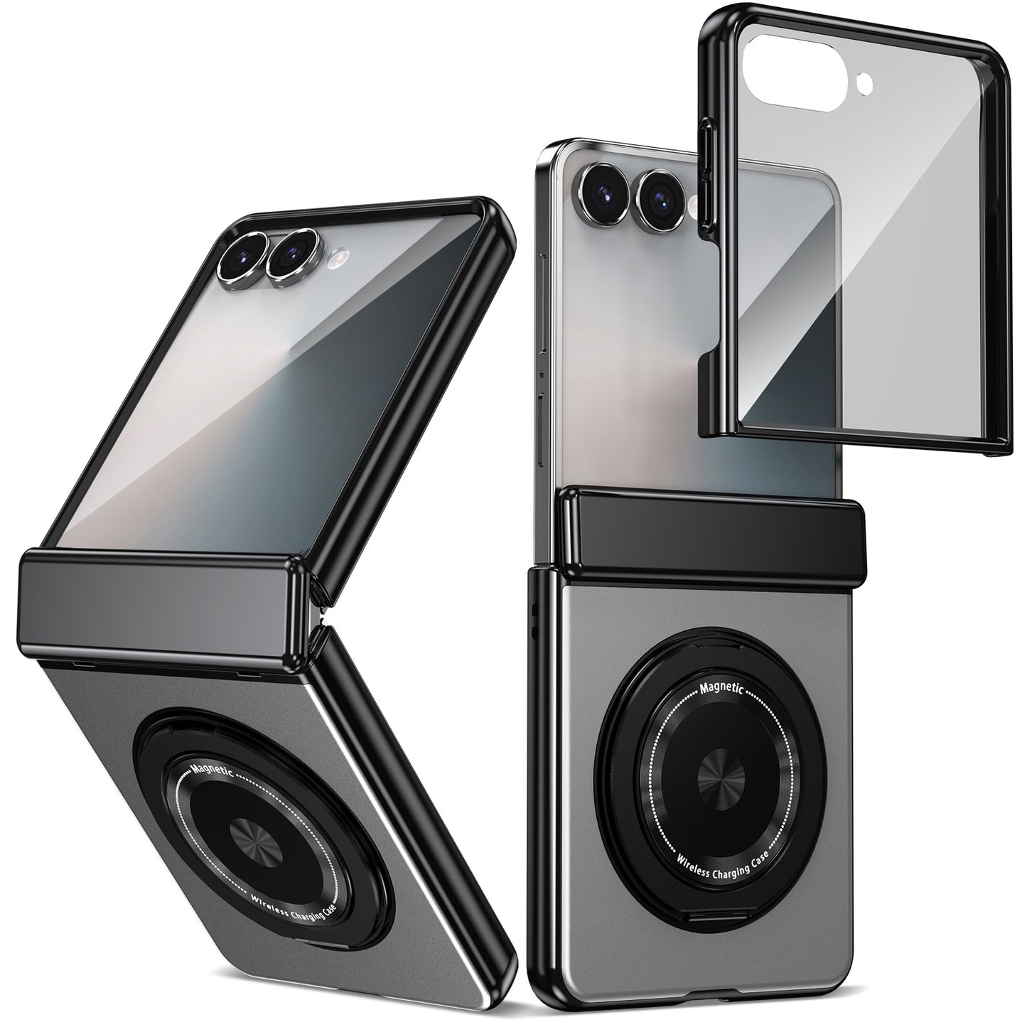 Magnetic Rotating Bracket 'Shell+Film' Anti Drop Protection Phone Case For Samsung Galaxy Z Fold7/6/5/4 & Flip7/6/5/4