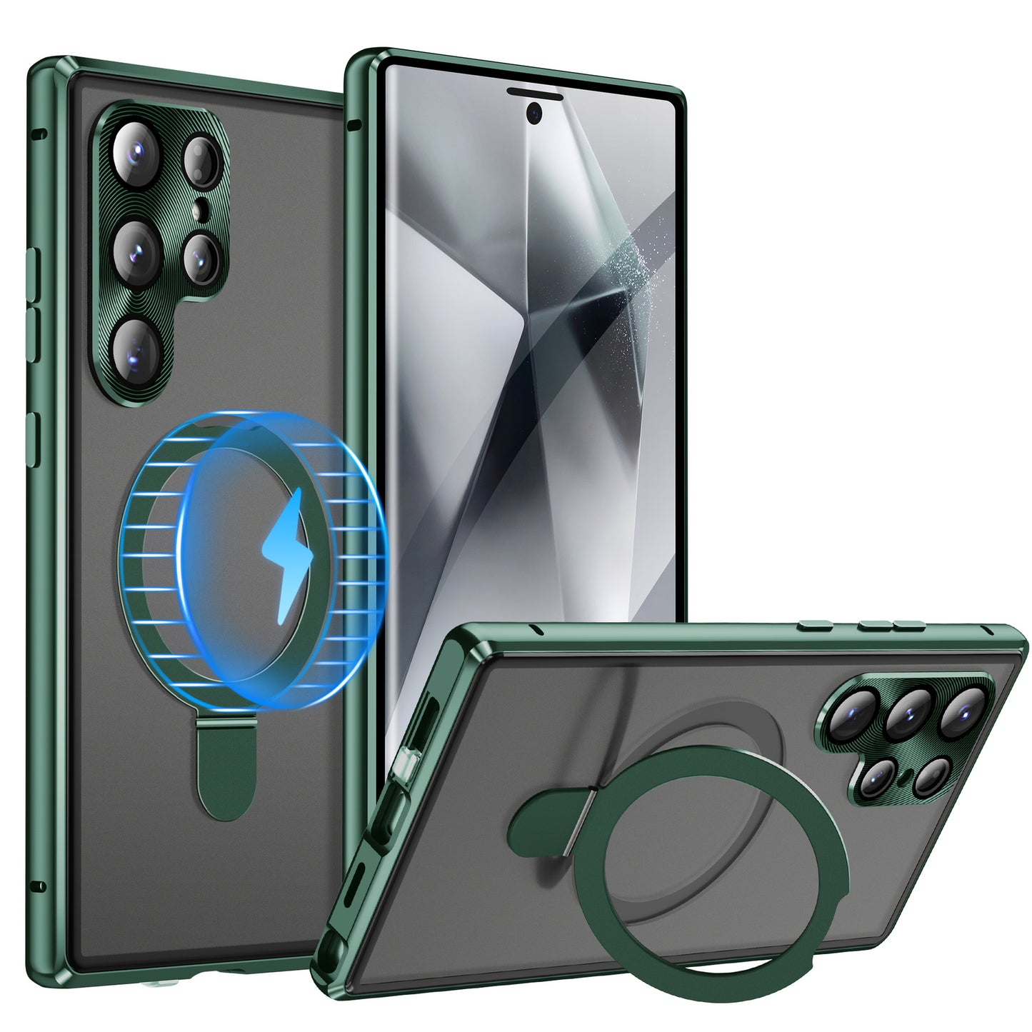 MAGSAFE Magnetic All-included Screen Glass Film Case For Samsung Galaxy S25/S24 Ultra