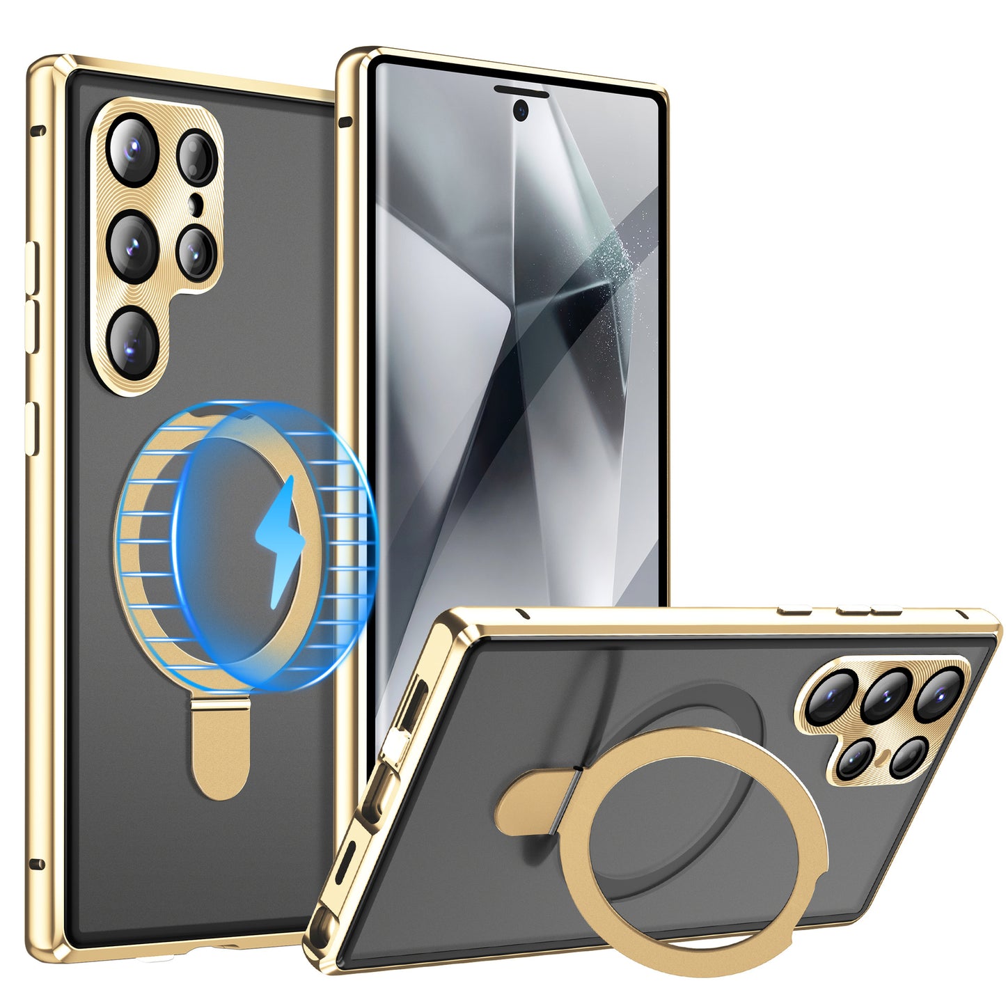 MAGSAFE Magnetic All-included Screen Glass Film Case For Samsung Galaxy S25/S24 Ultra