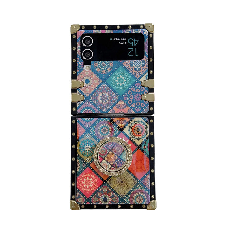 High Quality Bohemian Style Lanyard Ring Phone Case For Samsung Galaxy Z Flip6 Flip5