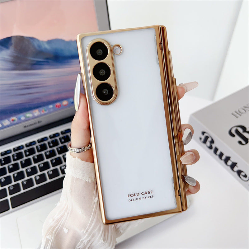 Enhanced Version of Magnetic All-included Screen Glass Film Case With S Pen Slot For Samsung Galaxy Z Fold6 + Stylus