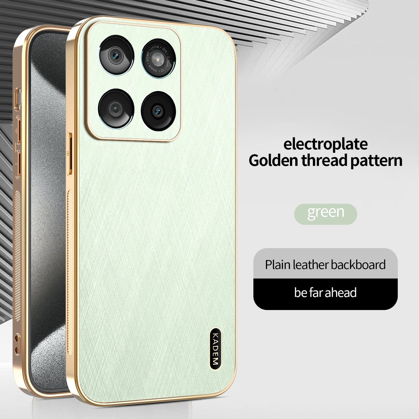 Golden Frame All-inclusive Phone Case For Xiaomi 15U/15/14U/14/14T Pro/14T/13T Pro/13T