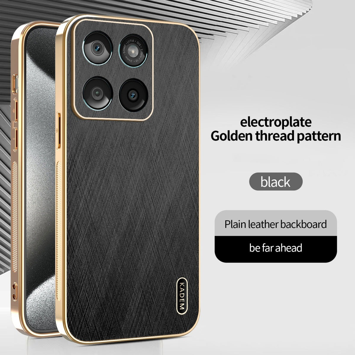 Golden Frame All-inclusive Phone Case For Xiaomi 15U/15/14U/14/14T Pro/14T/13T Pro/13T