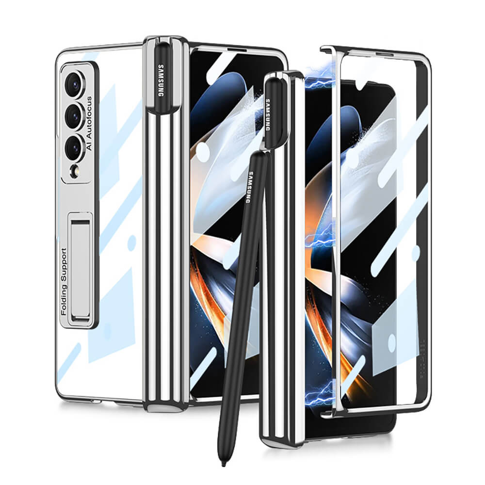 Galaxy Z Fold4 | Magnetic Pen Holder Folding Bracket shell Privacy Film Integration Case