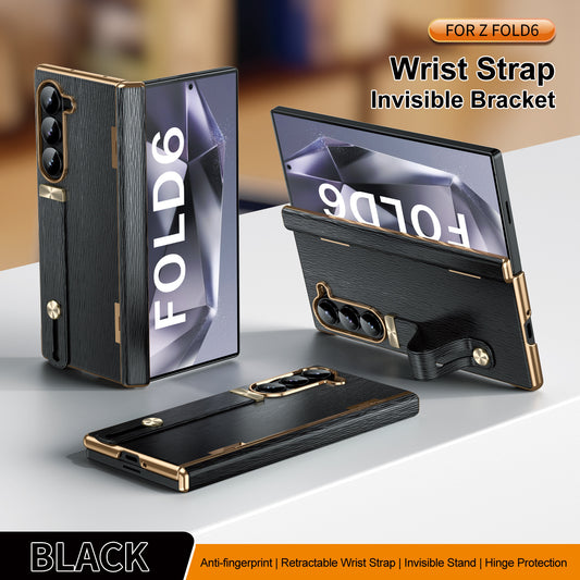 Golden Frame All-included Screen Glass Film Case For Samsung Galaxy Z Fold