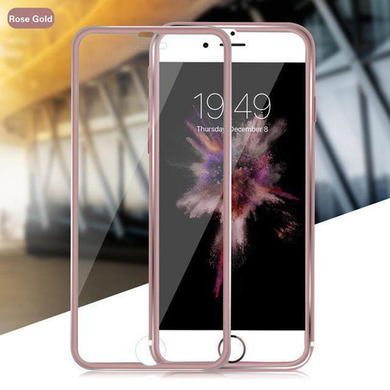 Tempered Glass Full Screen Protector 3D Aluminum Alloy For iPhone - Dealggo.com