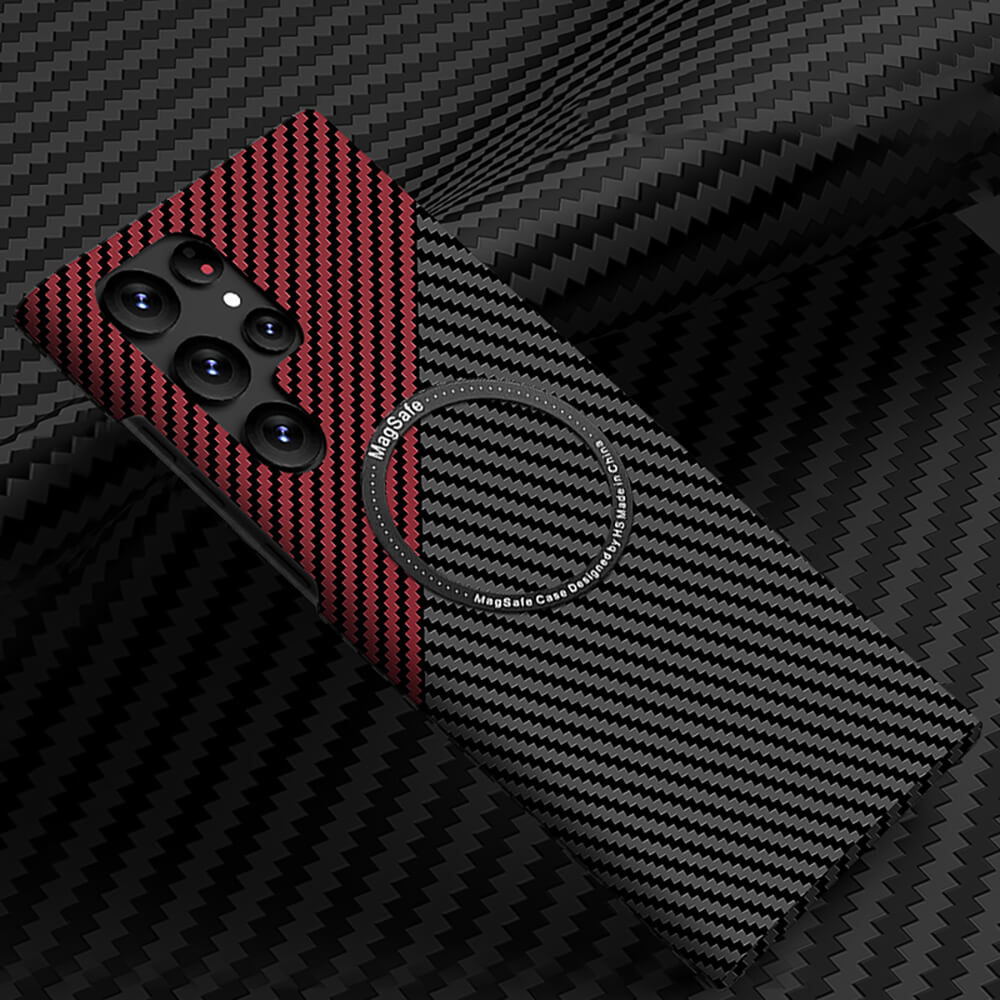 Dealggo UK | Magnetic Magsafe Carbon Fiber Texture Samsung Case