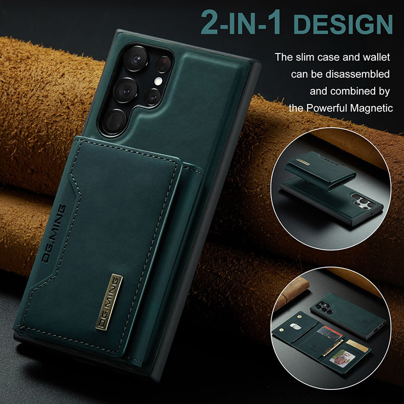 Magnetic Leather Detachable Wallet Samsung Case