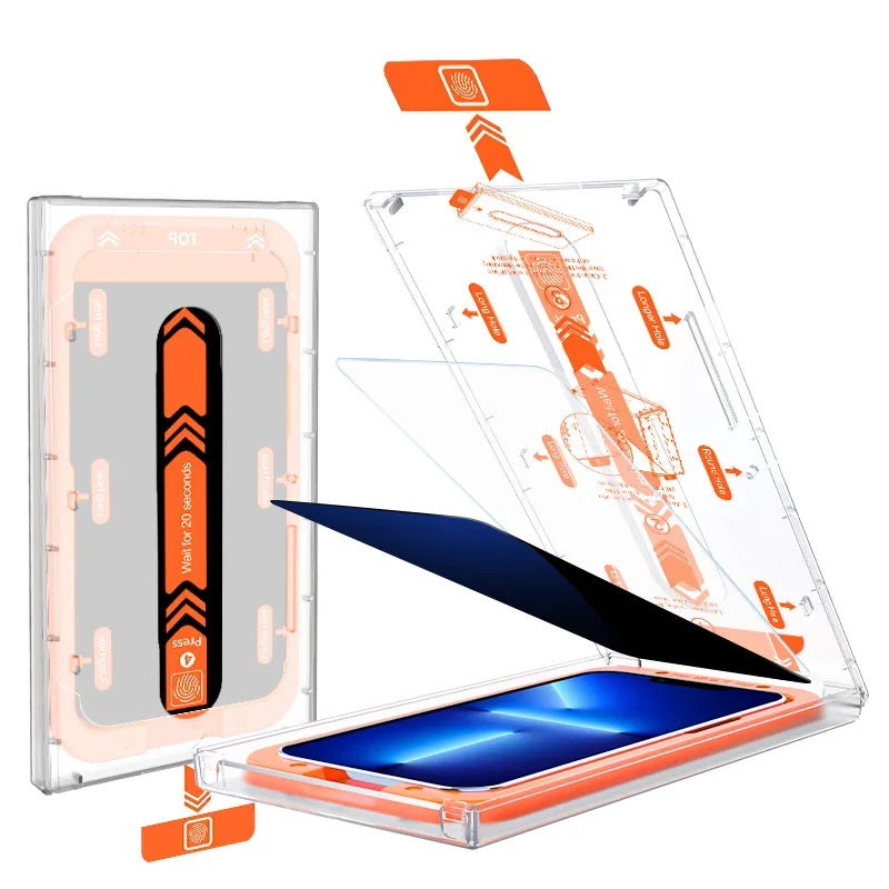 HD Transparent Screen Protector For iPhone With Dust-free Film Cabin