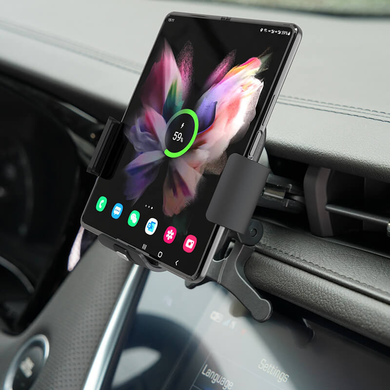 15W Wireless Fast Charging Car Mount For Samsung Galaxy Z Fold3 Fold4 - GiftJupiter