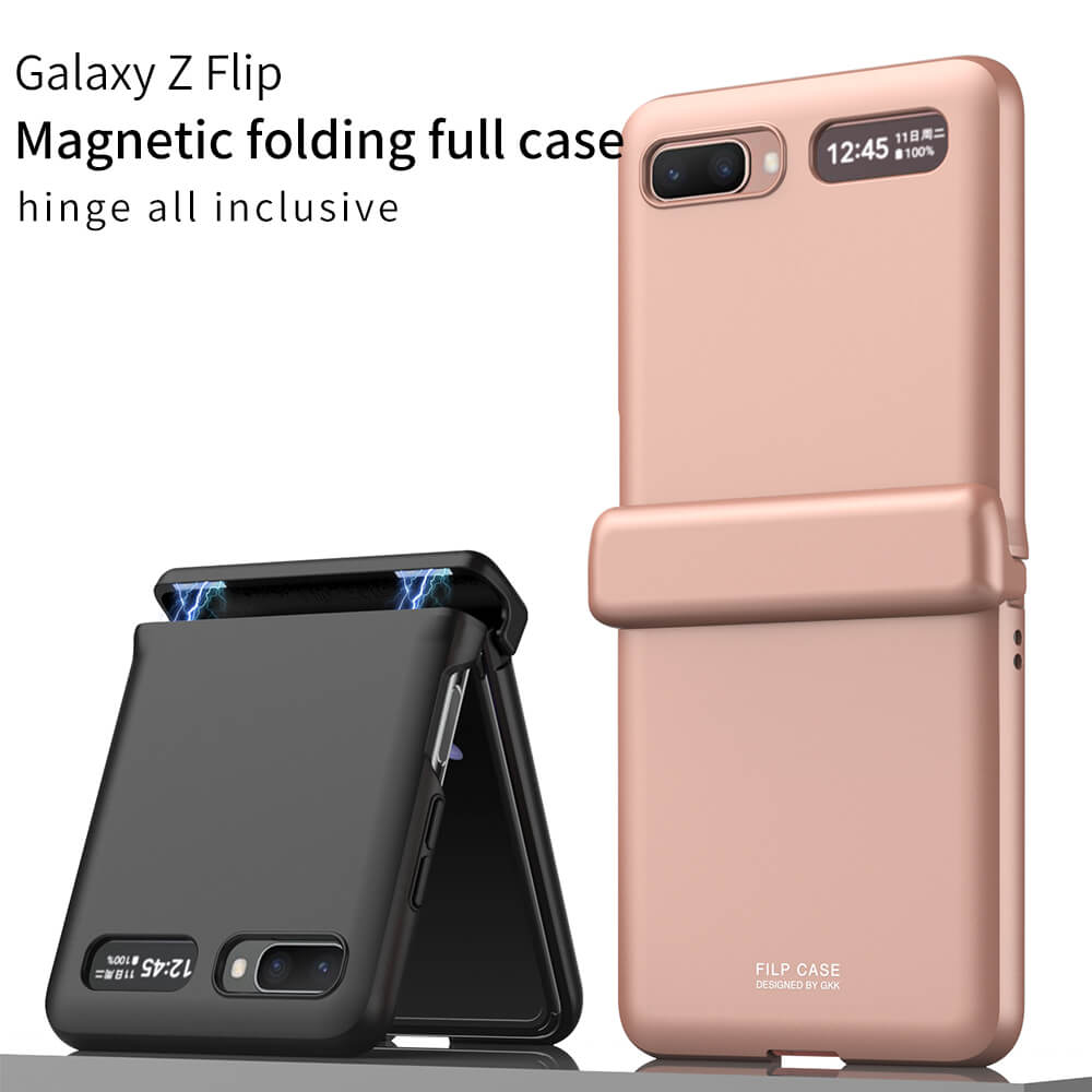 Magnetic All-included Shockproof Plastic Hard Cover For Samsung Galaxy Z Flip 5G