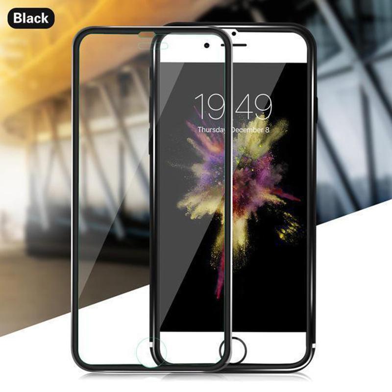 Tempered Glass Full Screen Protector 3D Aluminum Alloy For iPhone - Dealggo.com