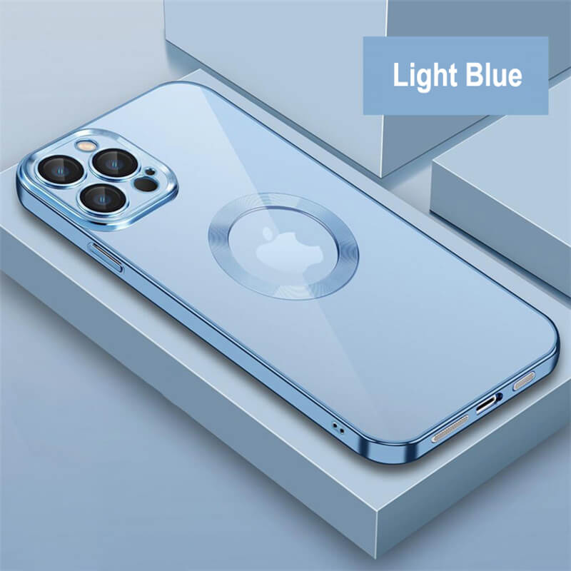 Newest Transparent Electroplated iPhone Case With Camera Protector