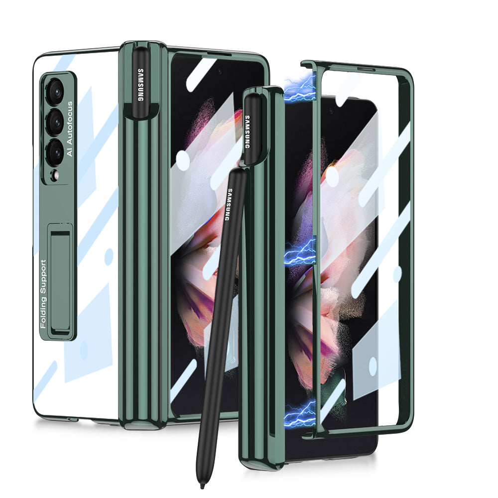 Galaxy Z Fold4 | Magnetic Pen Holder Folding Bracket shell Privacy Film Integration Case