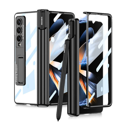 Galaxy Z Fold4 | Magnetic Pen Holder Folding Bracket shell Privacy Film Integration Case