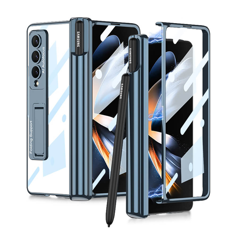 Galaxy Z Fold4 | Magnetic Pen Holder Folding Bracket shell Privacy Film Integration Case