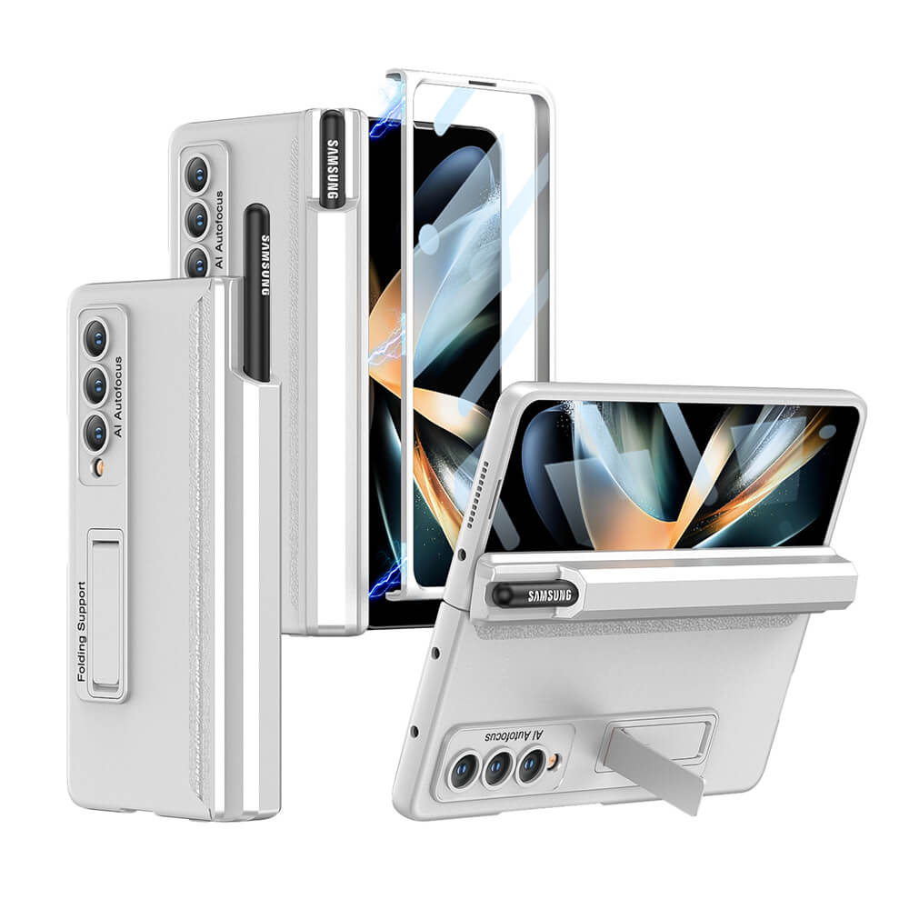 Magnetic Hinge Holder Case with Screen glass film and S Pen Slot