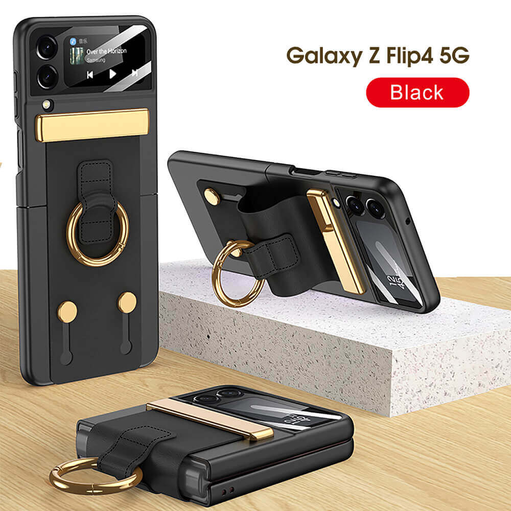 Galaxy Z Flip4 Wristbands Holder Ring Case