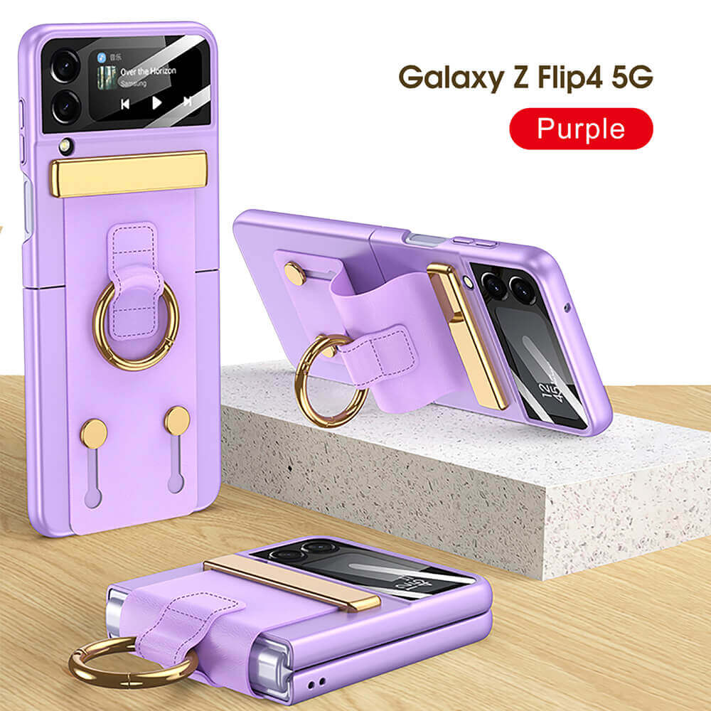 Galaxy Z Flip4 Wristbands Holder Ring Case